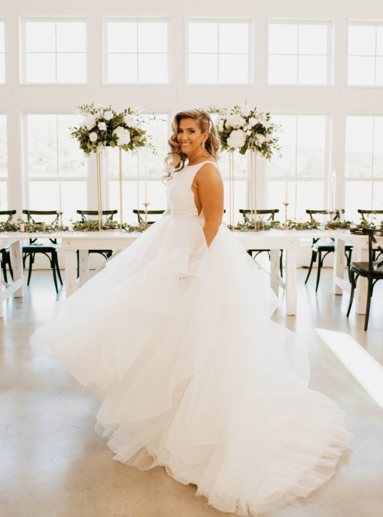 A talented makeup artist applyed the finishing touches to the bride's flawless bridal look.